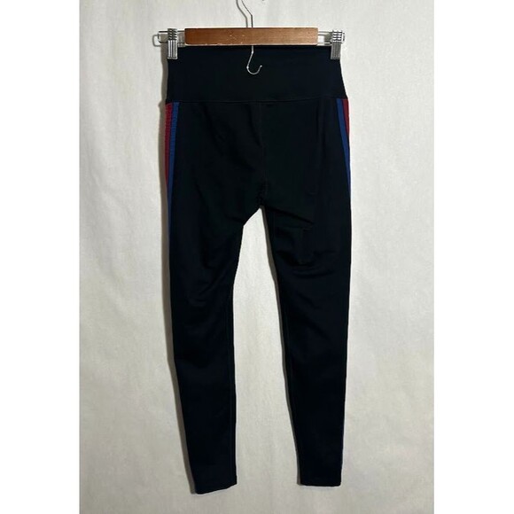 Aviator Nation Hi-Rise 5 Stripe Leggings Womens S Black - Picture 3 of 9